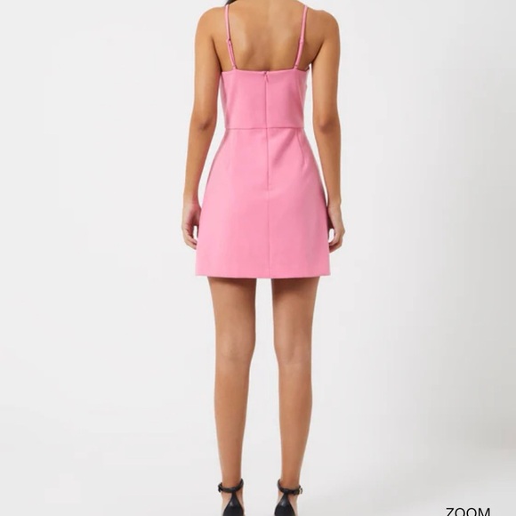 French Connection Whisper Sleeveless Envelope Skirt Dress Golden size 10 - Picture 14 of 15